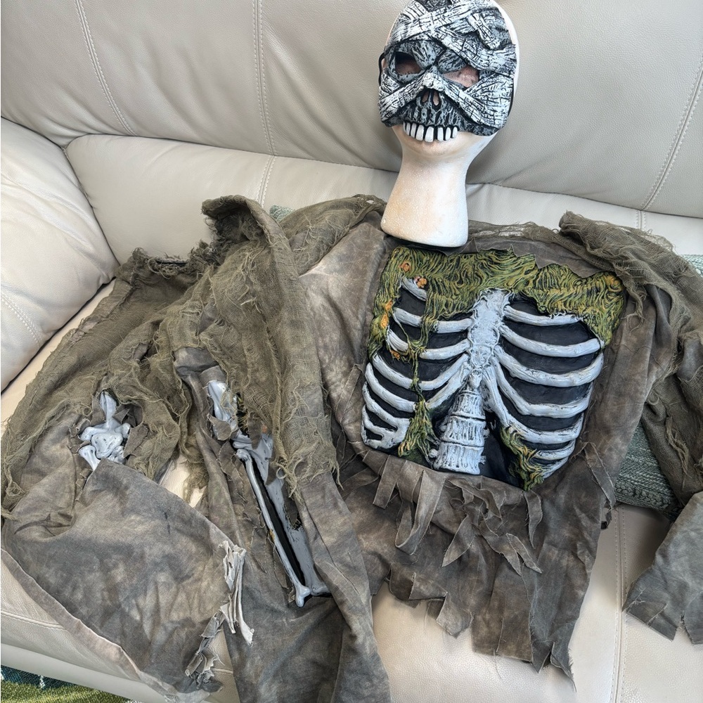 Skeleton Costume with Mask